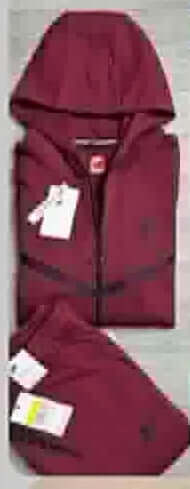Men’s Tech Lightweight Fleece Sweatsuit, Hoodie Jogger Set, Street Luxe Tracksuit